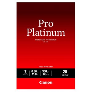 Фотобумага CANON Photo Paper Pro Platinum PT-101, A2, 300 г/м2, 20 листов, односторонняя, глянцевая (2768B067)