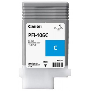 Картридж CANON PFI-106C Cyan 130 мл (6622B001)