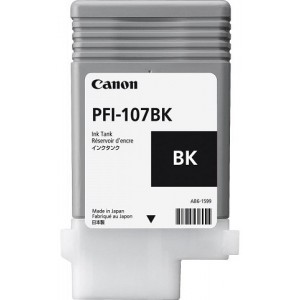 Картридж Картридж CANON Black PFI-107 BK (черный), 90 мл